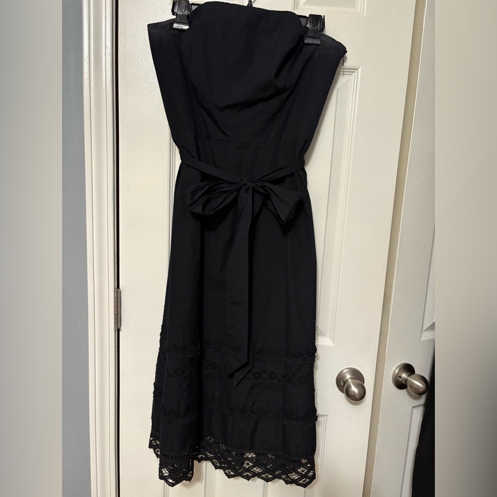 Anne Taylor LOFT Black Strapless Dress, size 10